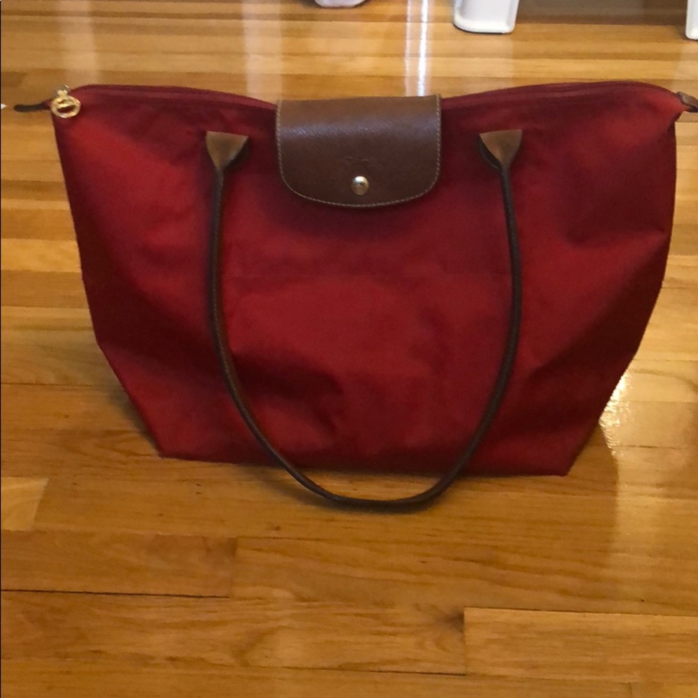 Longchamp Red Handbag - Picture 9 of 16
